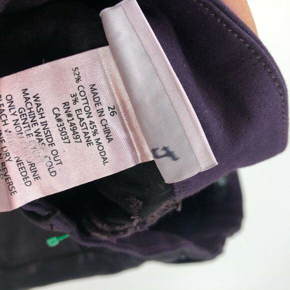 Joe's Jeans Charlie High Rise Skinny Ankle 26 Tag (Actual 26W 25L) Slick Coated - Picture 9 of 10